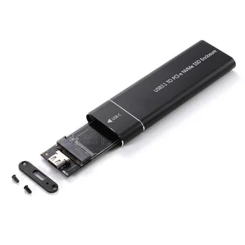 USB 3.1 Tipas-C 2 M. NVMe SSD Išorės Talpyklos 10Gbps M-Key PCI-E Kietojo Disko Judriojo Aliuminio Lydinio Atveju Langelis