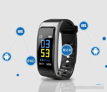 Y3plus spalvotas ekranas, smart BraceletBluetooth smartwatch rankų širdies ritmo miego stebėjimo pedometer ilgai veikiant budėjimo režimu, muzika