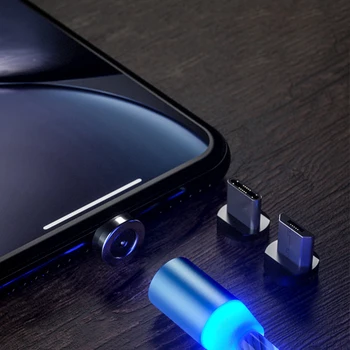 LED Teka Šviesos Magnetinis Tipas-C Micro USB Greito Įkrovimo Kabelio, skirta 