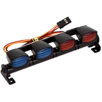 Multi-Funkcija Ultra Ryškus LED Lempos Stogo Šviesos Juostą su 4 Prožektoriai 1/10 1/8 RC Automobilių HSP TAMIYA CC01 Centrinis SCX10