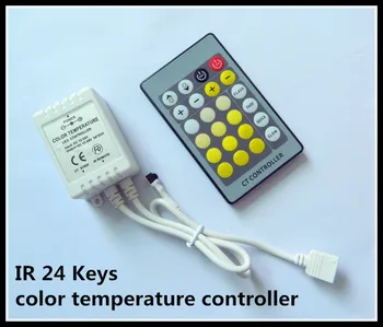 50pcs/daug DC12V-24V 6A IR 24 Klavišai spalvų temperatūros reguliatorius BMT už 5050/3528 led šviesos juostelės Nemokamas Pristatymas