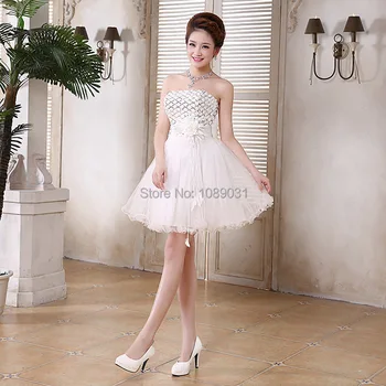 Elegantiškas Trumpas Bridesmaid Dresses-Line Nuotakos Suknelė Ponios Moterys, Merginos Kamuolys Prom Šalies Homecoming/Baigimo Oficialų Suknelė