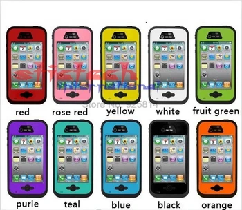 Dhl, ar avs 20 vnt Dangtelis skirtas iPhone 4, 4s, Originalus Redpepper Vandeniui/Smūgiams/Purvo/Sniego Įrodymas, Vandeniui, Nardymas Povandeninis dėklas