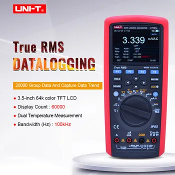 Tiesa RMS Duomenų registravimo Skaitmeninis Multimetras VIENETAS UT181A Smart Programinė įranga Tendencija Užfiksuoti volt Amperas metrui temperatūros testeris IP65
