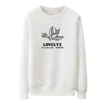 Kpop lovelyz naują albumą ŠVENTYKLĄ pats paukštis spausdinimas o kaklo plona palaidinukė unisex mados puloveris prarasti k-pop hoodies