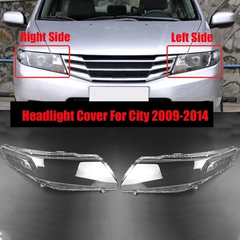 Honda City 2009-Automobilių Žibintų Padengti galvos šviesos lempos Skaidrios Umbra Shell Objektyvas Gl