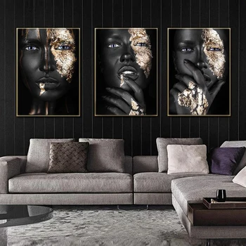 Kambario dekoro estetinės drobė spausdinti plakato sienos meno Afrikos moterų sienos nuotrauka už namų projektavimas Drobės Spaudiniai be rėmelio