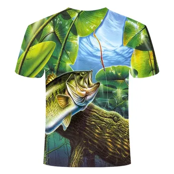 Kokybės 2019 3d t-shirt vyrai hip-hop ' o T-shirt atogrąžų žvejai atspausdintas T-shirt įdomus parodija T-shirt vasaros fishhook vyriški drabužiai