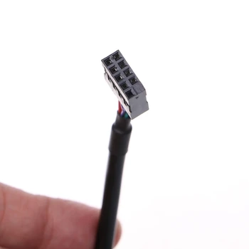 USB 2.0 9-Pin Būsto Male Į USB 3.0 20-Pin motininės Plokštės Moterų Adapterio Kabelis