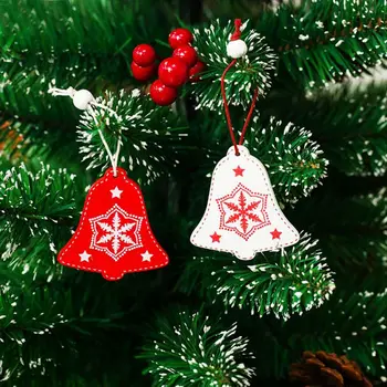 Šiaurės Kalėdų Papuošalų Pakabučiai Dėžutė Medinė Mini Kalėdų eglutę Varpai Pentagram Žvaigždžių, Elnių Pakabučiai namų puošybai