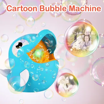 Vasaros Delfinų Burbulas Žaislai, Automatinė Patvarus Burbulas Mašina, Skirtas Vaikams, 500 Burbuliukų Per Minutę Pučia Burbulą Žaislą Dovanų 100ml 5*