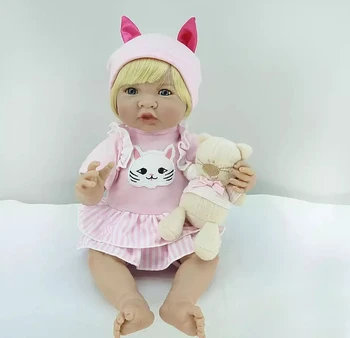14inch Silikono Atgimsta Super Baby Tikroviška Bamblys Kūdikių Bonecas Vaikas Lėlės reborn žaislų, kūrybinės lėlės Reborn Žaislai Vaikams Dovanų
