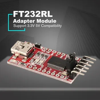 FT232RL FTDI USB TTL Serijos Adapterio Modulis Arduino FT232 Mini Uosto Parama 3.3 V 5V Suderinamumo Atsisiųsti Linija