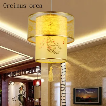 Kinijos klasikinės avikailio mažas pakabukas antikvarinis dekoratyviniai žibintai žibintų restoranas koridoriaus arbata žibintai