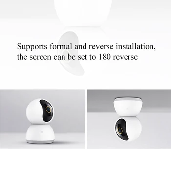 Xiaomi Mijia Smart IP Kameros 2K 1296P 360 Kampu Vaizdo stebėjimo kamerų WiFi Naktinio Matymo Bevielės Kameros, Apsaugos Kamera Mi Namų Kūdikio stebėjimo