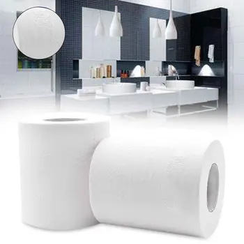 10rolls Medienos Plaušienos gamybos Biologiškai Naudoti Kasdien Ultra Minkštas Vonios kambarys Audinio 4 Sluoksniai Labai Absorbentas Tualetinio Popieriaus 3D Įspaudas