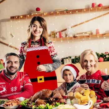 Mielas Kalėdų Elf Prijuostė Kūrybinių Atostogų Virtuvės Prijuostės Kalėdų Dieną Drabužių Reikmenys, Namų Dekoracijos