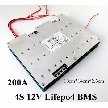 GTK 4S 200A Lifepo4 BMS akumuliatoriaus apsaugos valdybos pcb 12v 14.6 V lifepo4 baterijos, saulės sistemos baterijos
