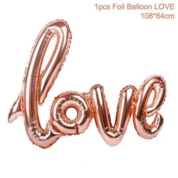 Folija Balionai MEILĖS Siamesed raudona širdis Ballon Vestuvių Dekoravimas Ballon Romantiškas Valentino Diena Meilės Laišką Kamuolius Šalies Prekių