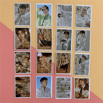 16pcs/set Kpop Monsta X Photocard Grupės Naujas Albumas Fanasia X Lomo Kortelės Atvirukas HD nuotraukų albumas spausdinti K-pop Monsta X kortelė
