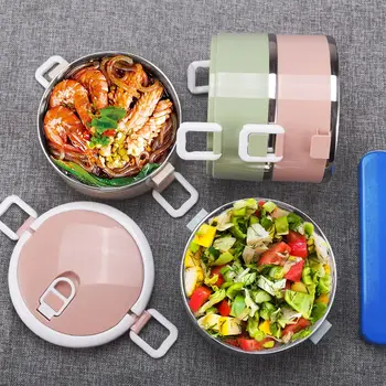 Nešiojamų Multi-layer Bento Box Japonų Stiliaus Studentų Audlt Didelės Talpos Maisto Konteineryje BPA Free Termosas Pietūs Boxs Su maišeliu