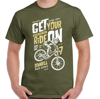2019 Mados Naujų Viršuje Tees Tshirts Gauti Jūsų Važinėti Mens Juokinga Kalnų Kalnų Dviračiais T-Shirt Dviračiu, MTB Dviratis
