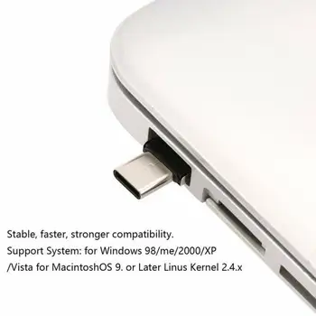 1 Vnt USB C Tipo OTG Adapteris, USB C Male Micro USB Female Kabelio Keitikliai Xiaomi 