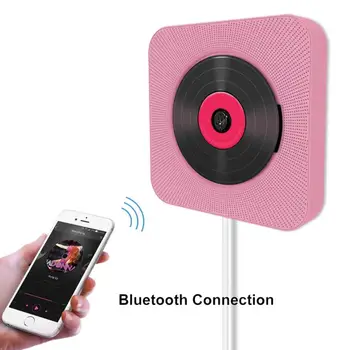 CD Sienos Grotuvas, MP3 Grotuvas Bluetooth Siena Mountable Stereo 3.5 MM Ausinių Lizdas Namų Garso Boombox Garsiakalbis Gimdymą