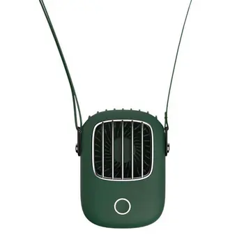 Nešiojamų Tingus Sporto Apynasrio Ventiliatorius, Mini Kabinti ant Kaklo Ventiliatorius USB Įkrovimo Padengti Apynasrio Sporto Ventiliatoriaus Lauko Oro Aušintuvas
