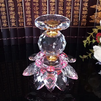 Šeimos Dekoracijas ir Amatų Crystal Lotus Žvakidė Budistų Lotus Sviestas Žvakidė, kurių Skersmuo 110 Mm