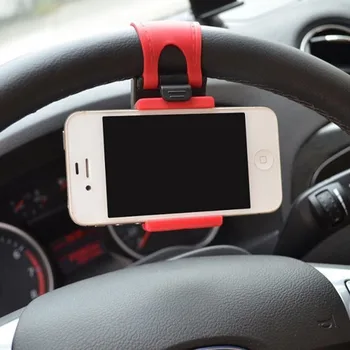 Automobilio Vairas Mobiliojo Telefono Laikiklis Laikiklis Klipas Stovo Lizdas Estakada Reguliuojamas Reikmenys, tinkami Plotis-55mm-75mm GPS