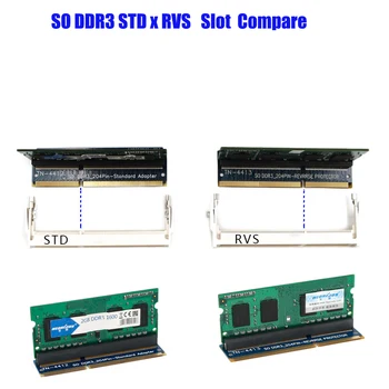SO-DIMM 204PIN DDR3 atminties testas apsaugos Adapteris STD 204Pin Lizdas