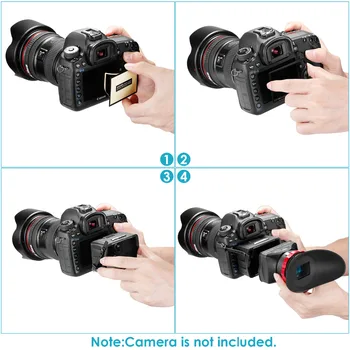 Neewer S7 3-IN-1 Pro Optinį vaizdo Ieškiklį, kaip Screen Protector, skėtį nuo saulės Gaubtas ir 3X Priartinimas vaizdo Ieškiklis Canon 1DX