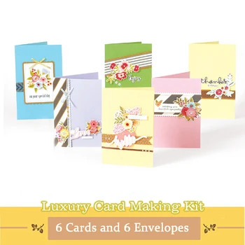 En Sveikinimo gėlių kortelės rinkinys vaikams papercraft 