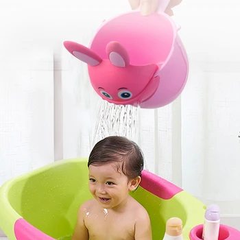 Naujagimio Dušo Šampūnas Taurės Šampūno Kepurė Kūdikiui Animacinių Filmų Dušo Taurės Baby Shower Vandens Šaukštas Vonia Taurės Laistymo Taurė