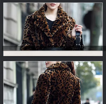 Nekilnojamojo 2020 Kailiniai Paltai Žiemos Striukė Moterims Natūralių Kailių Paltai Moterų Avių Shearling Leopard Ilgi Švarkai Manteau Femme MY4739 s