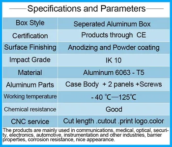 4pcs/daug aliuminio korpusas, aliuminio dėžutė dėžutės elektroninių projekto sidabro spalvos CPB turėtojas atveju 25(H)x98(Ilgis)x100(L)mm