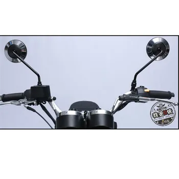 10mm 8mm Universalios Motociklo galinio vaizdo ABS Plastiko Apskrito Refitting Reikmenys Yamaha Suzuki, Honda Kawasaki Ducati KTM