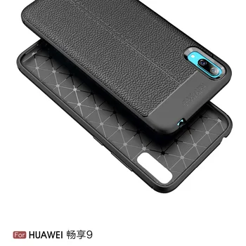 Anglies Pluošto Atveju, Huawei Y7 2019 Atveju, Minkštas Viršelis Huawei Y7 Premjero Pro 2019 Telefono Coque Funda Etui Priedų