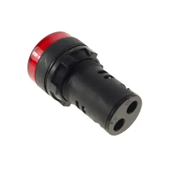 10 vnt Raudonų LED Maitinimo Indikatorius Signalo Lemputė 22mm DiameterHead IP65 24VDC