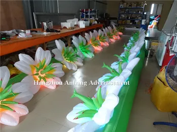 Didelis nuolaida pardavimo pripučiami vestuvių dekoravimas gėlėmis, su LED Šviesa