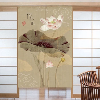 Kinų Stiliaus Durų Užuolaidos Lotus Modelis Pertvara, Užuolaida, Virtuvė, Tualetas, Miegamasis Dekoratyvinis Pusė Užuolaidų Feng Shui Užuolaidų