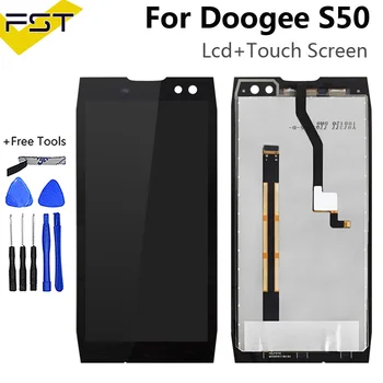 Už Doogee S50 LCD Ekranas+Touch Ekranas Doogee S50 Patikrintas Ekrano skaitmeninis keitiklis Asamblėjos Pakeitimo Jutiklis