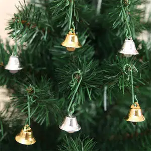2cm Mažas Jingle Bells Auksas, Sidabras Pet Kabo Metalo Bell Namų Vestuves PASIDARYK pats Reikmenys, Kalėdų Eglučių Papuošalai