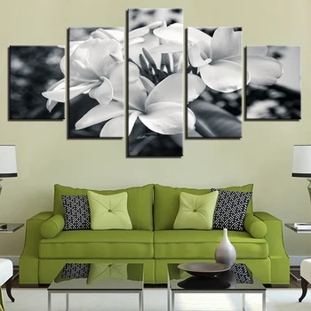 Šiuolaikinės Drobė Namų Dekoro HD Atspausdinta 5 Skydelis, Gražios Gėlės, Tapybos Sienos Meno Modulinės Plakato Sistema Kambarį Nuotraukas