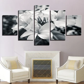 Šiuolaikinės Drobė Namų Dekoro HD Atspausdinta 5 Skydelis, Gražios Gėlės, Tapybos Sienos Meno Modulinės Plakato Sistema Kambarį Nuotraukas
