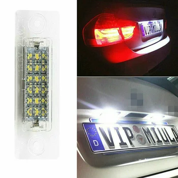 2vnt Automobilio Licencijos numerio apšvietimo Lemputės LED Numeris numerio ženklo Žibintus, Volkswagen Touran /Golf/Jetta/Caddy