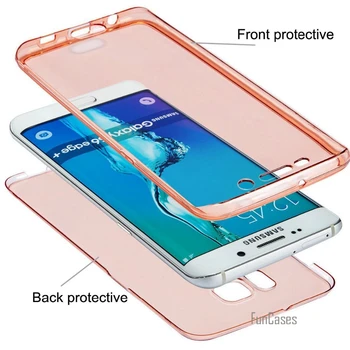 360 Silicio Soft Case Cover sFor Samsung Galaxy M40 M30 M20 M10 Atveju TPU Visą kūną Apima, 