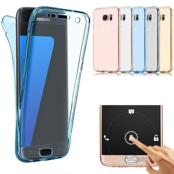 360 Silicio Soft Case Cover sFor Samsung Galaxy M40 M30 M20 M10 Atveju TPU Visą kūną Apima, 