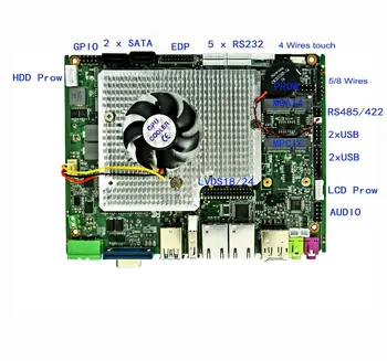Įterptųjų Pramonės plokštė core I5 2430M CPU 2.4 GHz su 2*LAN